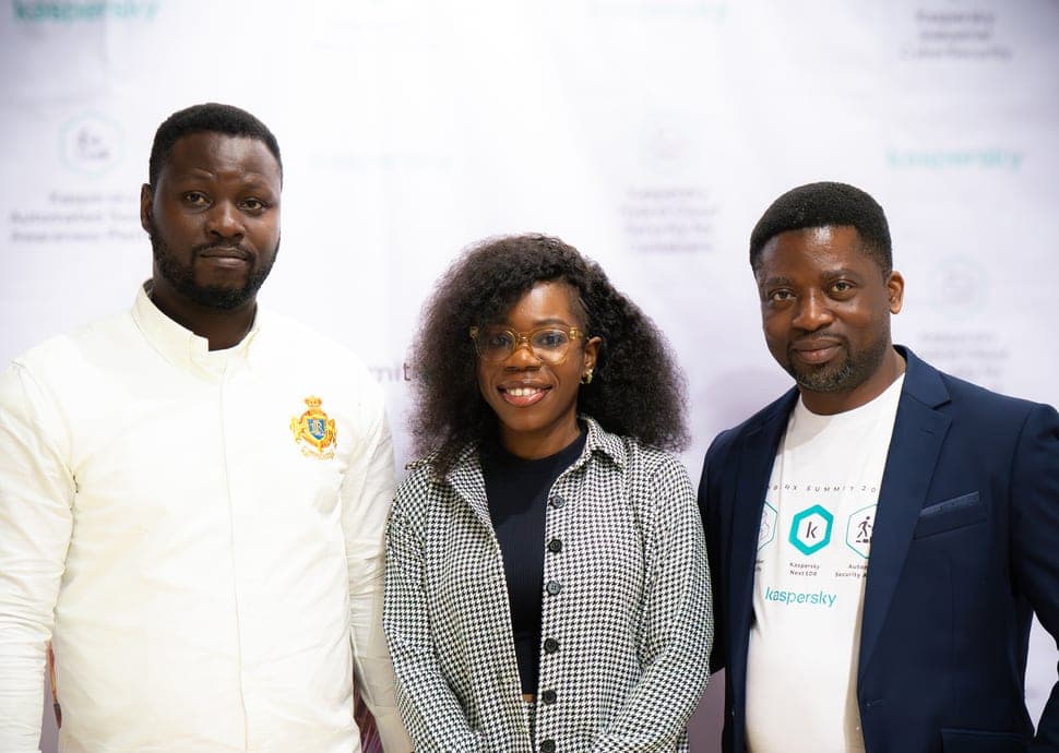 Segun Akande with guests at a cybersecurity summit